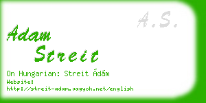 adam streit business card